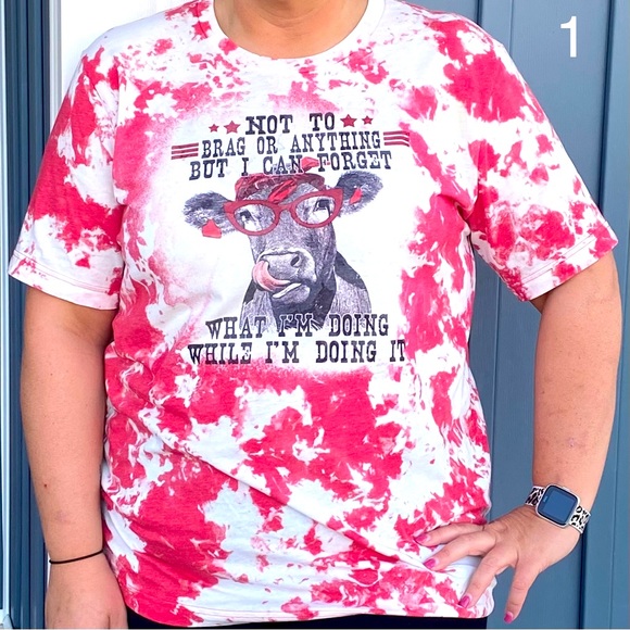 Not to Brag . . . Bleached T-Shirt - Picture 1 of 3